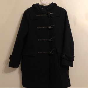 Muji coat in dark navy blue